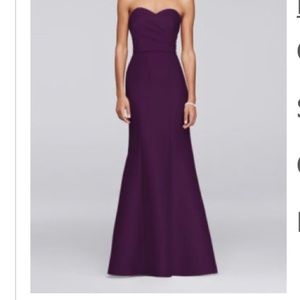 bridesmaid dress straps added by a tailor but can be worn strapless